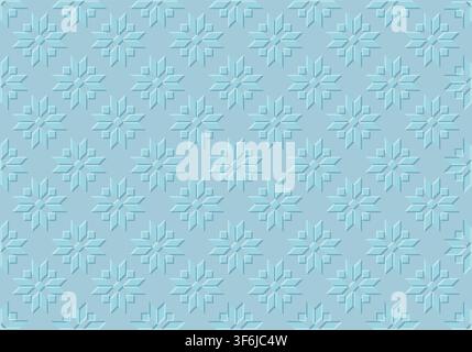 Fun Abstract Christmas winter frozen Snowflakes geometry icons Stock Vector
