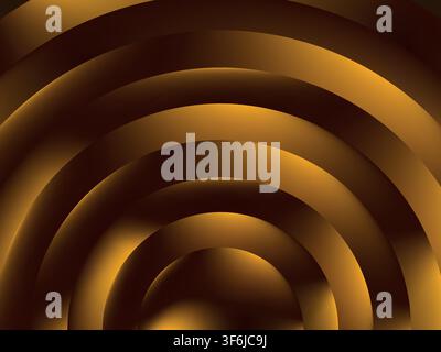 Art deco seamless retro sand pattern with striped line and oval shape, vector illustration. Stock Vector