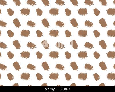 Abstract Trendy Hand Drawn Seamless Pattern for Textile with Color Brush Strokes. Brush strokes, Grunge, Sketch, Graffiti, Paint, Watercolor, Sketch. Stock Vector