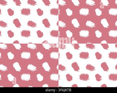 Abstract Trendy Hand Drawn Seamless Pattern for Textile with Color Brush Strokes. Brush strokes, Grunge, Sketch, Graffiti, Paint, Watercolor, Sketch. Stock Vector