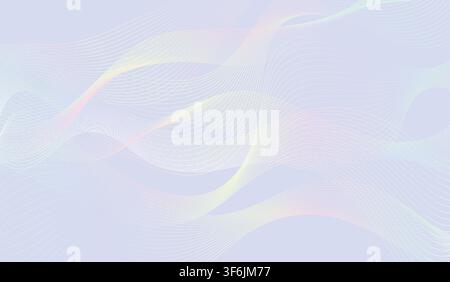 Abstract wavy lines create a vibrant gradient Stock Vector