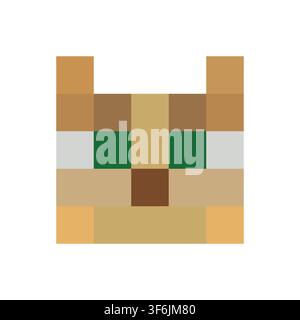 Minecraft Cat Pixel Vector Illustration Stock Vector