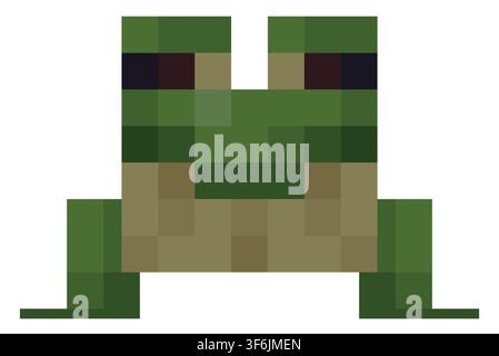 Minecraft Frog Pixel Vector Illustration Stock Vector