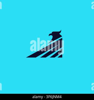 Minimalist Eagle Logo Design Vector Stock Vector