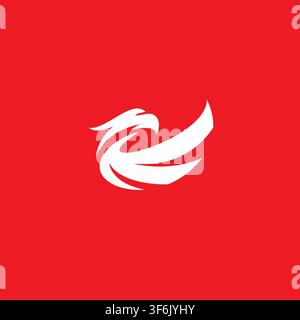 Eagle head logo design abstract with creative concept Stock Vector