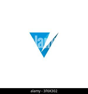V Initial Simple Logo Design. V Icon Vector Stock Vector