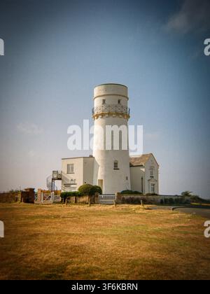 Hunstanton Lighthouse shot on colour film with a Holga camera Stock Photo