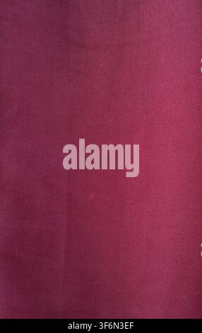 Plain Burgundy Fabric Texture Background With Copy Space Stock Photo