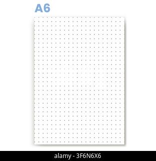 Cross Grid Paper displays dark plus marks arranged in even rows across white field. Ideal for planner inserts, bullet journals, technical layouts, coordinate practice, vector assets Stock Vector