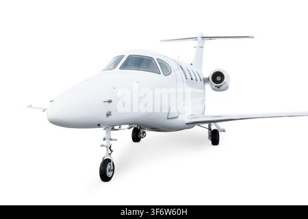 Modern private jet isolated on white background Stock Photo