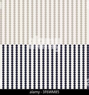 Dotted Stripes textured seamless pattern design for fashion and home textiles, graphics and backgrounds Stock Vector