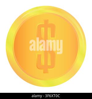 Coin Icon Logo Design Element Stock Vector