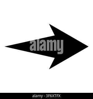 Black arrow icon on white background. flat style. arrow icon for your web site design, logo, app, UI. arrow indicated the direction symbol. curved arr Stock Vector