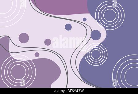 Vector Geometrical polygon abstract purple background Stock Vector