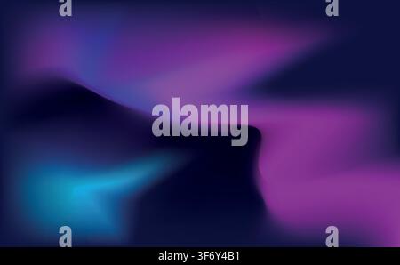 aurora borealis abstract background - vector illustration Stock Vector