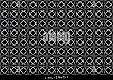 Iron chain mail seamless wallpaper Stock Vector