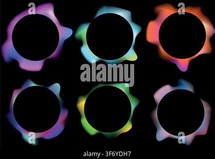 Dynamical colored forms and line with flowing liquid shapes. Template for the design of a logo, flyer or presentation - vector illustration Stock Vector