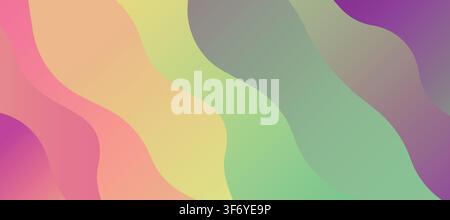 Rainbow Blend Background Layers Abstract Stock Vector