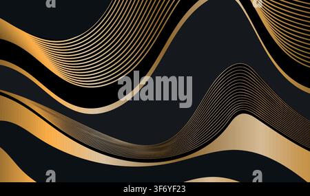 Black Luxury Background, vector ilustration Stock Vector