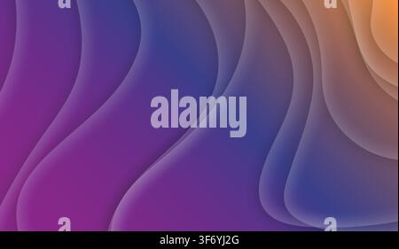 Rainbow Blend Background Layers Abstract Stock Vector