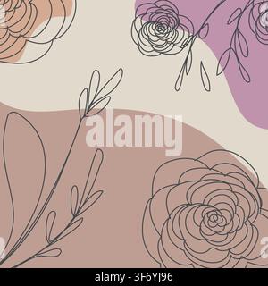 Artistic painted backgrounds illustration. Hand drawn shapes and doodle objects. Contemporary modern trendy vector illustrations Stock Vector