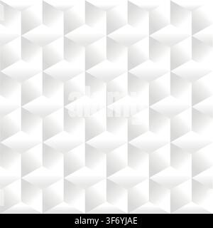 Cube seamless pattern, geometric line design, cube texture Stock Vector