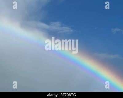 rainbow in the sky Stock Photo