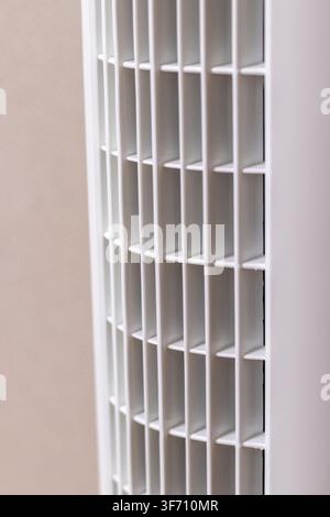 Macro Texture of Plastic Column Cooling Fan Ventilation Grid Stock Photo