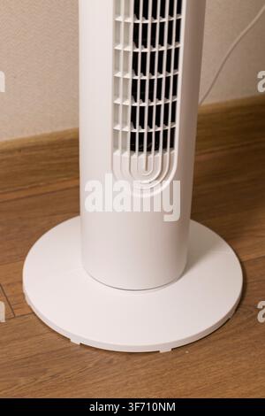 Macro Texture of Plastic Column Cooling Fan Ventilation Grid Stock Photo
