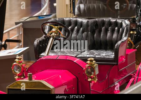 Explore a piece of American ingenuity at the Henry Ford Museum of American Innovation in Dearborn, Michigan. This exhibit showcases a meticulously pre Stock Photo