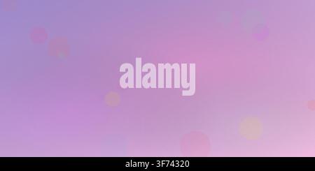 Abstract background with soft purple and pink gradient and bokeh light circles Stock Vector
