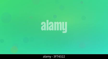 Abstract background with soft bright green gradient and bokeh light circles Stock Vector