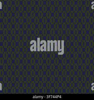 Blue Argyle fair isle seamless pattern design for knitwear, fashion textile, graphics Stock Vector