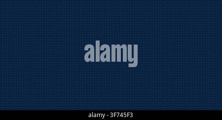 Minimalist dark blue background with a subtle white dot grid pattern for technical or digital design Stock Vector