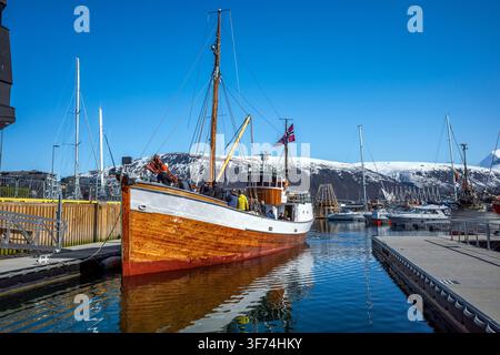Tromso; Harbour; Norway Stock Photo