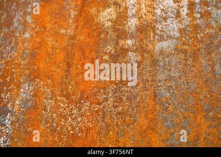 Abstract Rusty Iron Sheet Metal Macro Texture Background Stock Photo