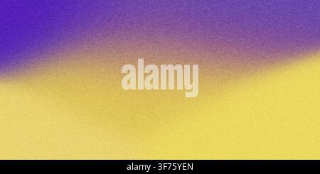 Gradient abstract background showing purple to gold color transition with subtle noise texture Stock Photo