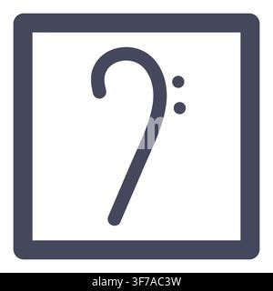vector bass clef Stock Vector
