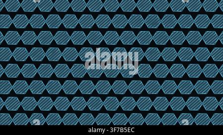 hexagonal prism pattern background: Frosted hex prisms scatter milky internal light in a quiet crystalline surface pattern rendered as an editable neo Stock Vector