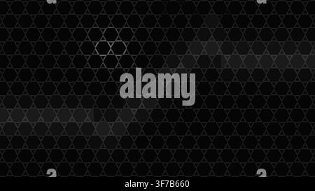 hexagonal grid highlight sweep: A fast highlight point ricochets through the field and illuminates nearby hex cells with a soft trail rendered as a mo Stock Vector