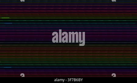 RGB holographic interference background: Tilting translucent slats reveal alternating spectral depths inside a volumetric chamber rendered as an edita Stock Vector