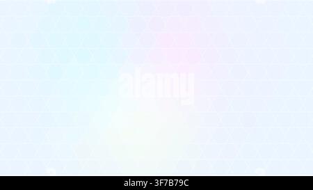 soft gradient hexagon pattern background: Multiple moving color anchors form a premium mesh gradient under subtle hexagonal cells rendered as an edita Stock Vector