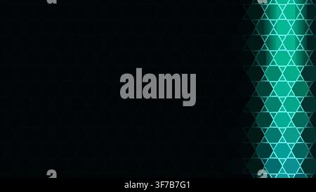 seamless futuristic honeycomb background: A vertical scanner continuously rebuilds a cool honeycomb wall with persistent light rendered as an editable Stock Vector