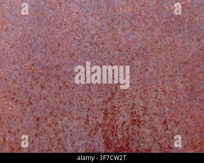 Close-up texture of heavily rusted iron surface background Stock Photo