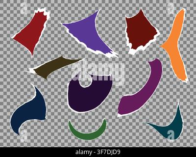 A man's silhouette stands on a tropical beach, observing the ocean waves during a vibrant sunset. Stock Vector