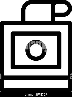 Clock Punch Icon, Time Timecard Tracking Attendance Stock Vector