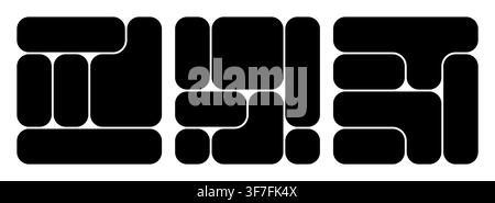 Ig photo collage for template frame moodboard and bauhaus design layout. Portfolio background shape for bento grid vector and social graphic mosaic. M Stock Vector