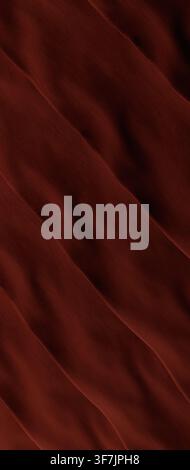 Deep red abstract fabric texture with flowing diagonal stripes. Smooth, undulating surface with soft gradients. Excellent copy-space, ideal for minima Stock Photo