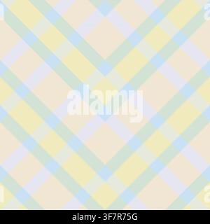 Chevron Pastel Plaid Tartan Seamless Pattern Design for fashion and home textiles Stock Vector