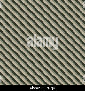 Diagonal Stripes Knitting seamless pattern design in Khaki Green for fashion and home textiles, graphics, knitwear and backgrounds Stock Vector